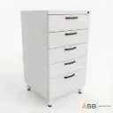 GABINETE 5 CAJONES PARA MUESTRAS Y CONTRAMUESTRAS EN ACERO GALVANIZADO - 60X60X120